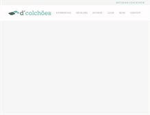 Tablet Screenshot of dcolchoes.com.br